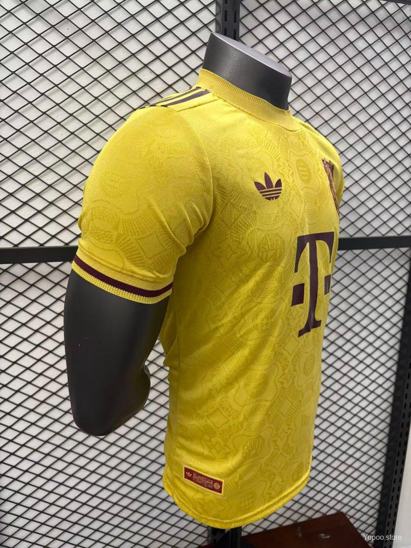 Camisa FC Bayern Munique 2025-26 Edição 125º Aniversário Versão Jogador