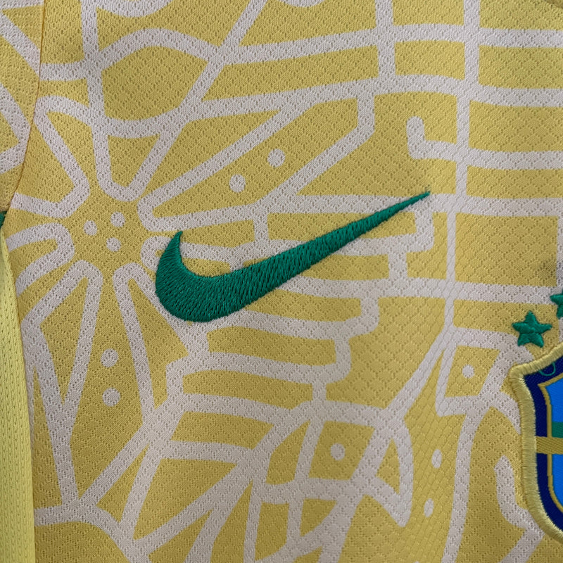 Conjunto Infantil Seleção Brasil 2024/25 - Home