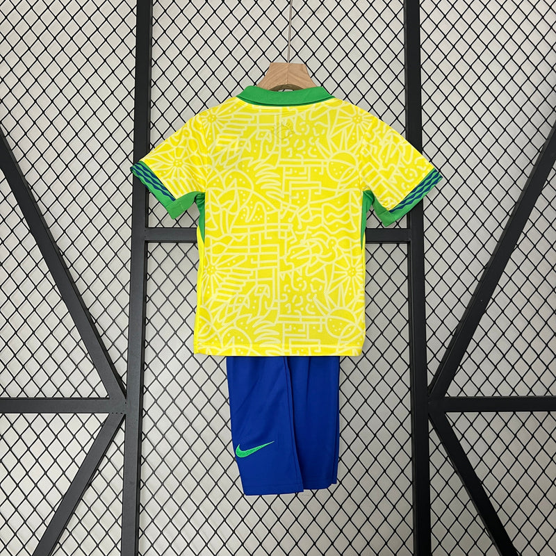 Conjunto Infantil Seleção Brasil 2024/25 - Home