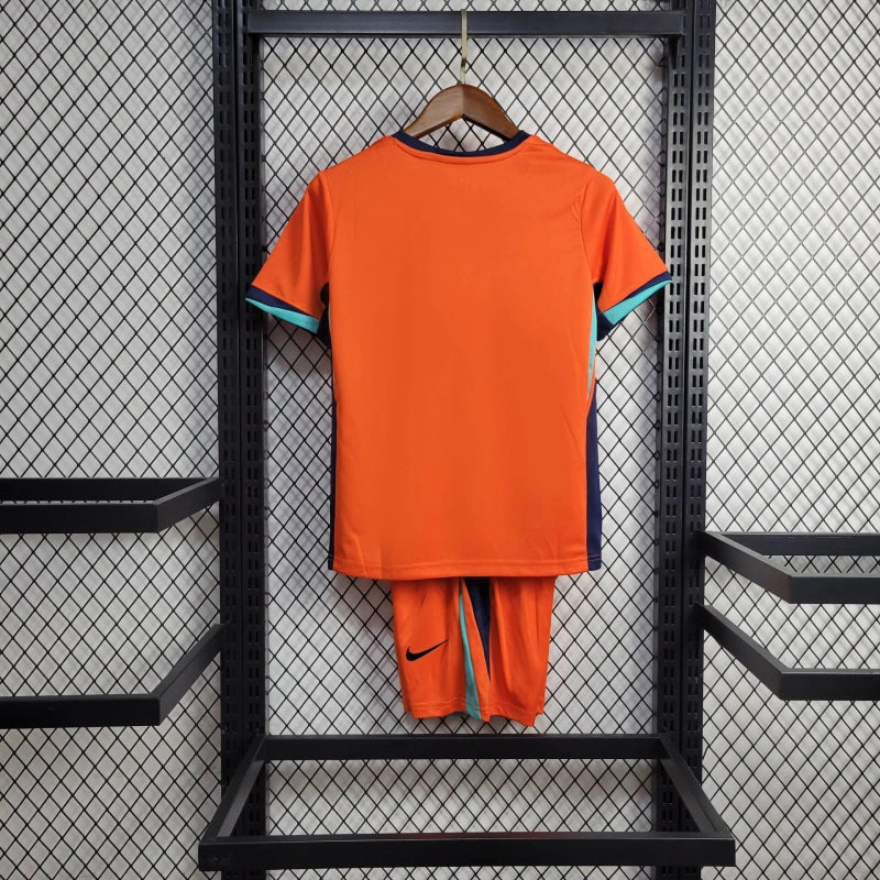 Conjunto Infantil Seleção Holanda 2024/25 - Home