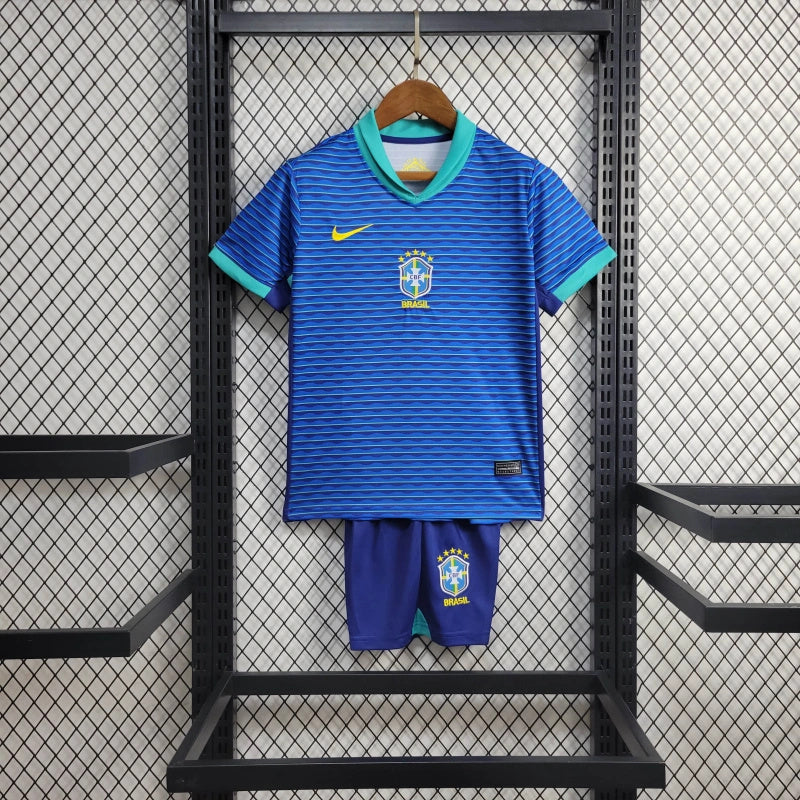 Conjunto Infantil Seleção Brasil 2024/25 - Away