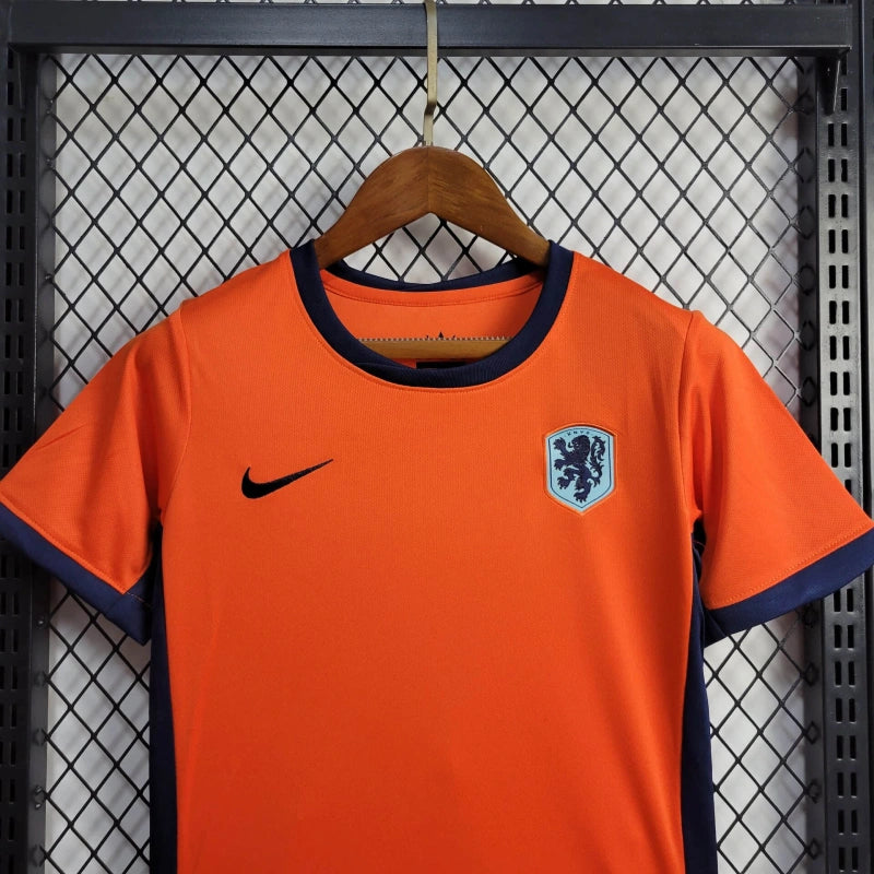 Conjunto Infantil Seleção Holanda 2024/25 - Home