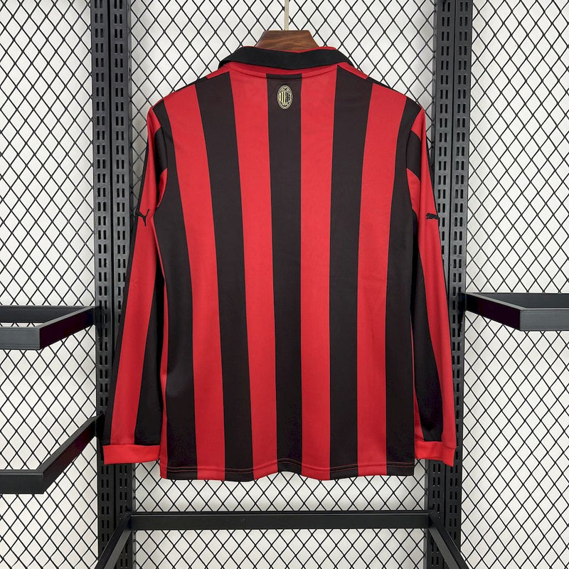 Camisa Milan 2024/25 Aniversário Manga Longa