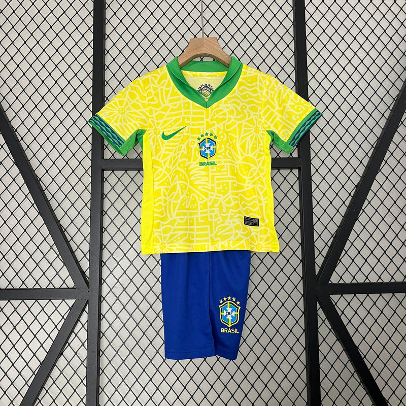 Conjunto Infantil Seleção Brasil 2024/25 - Home