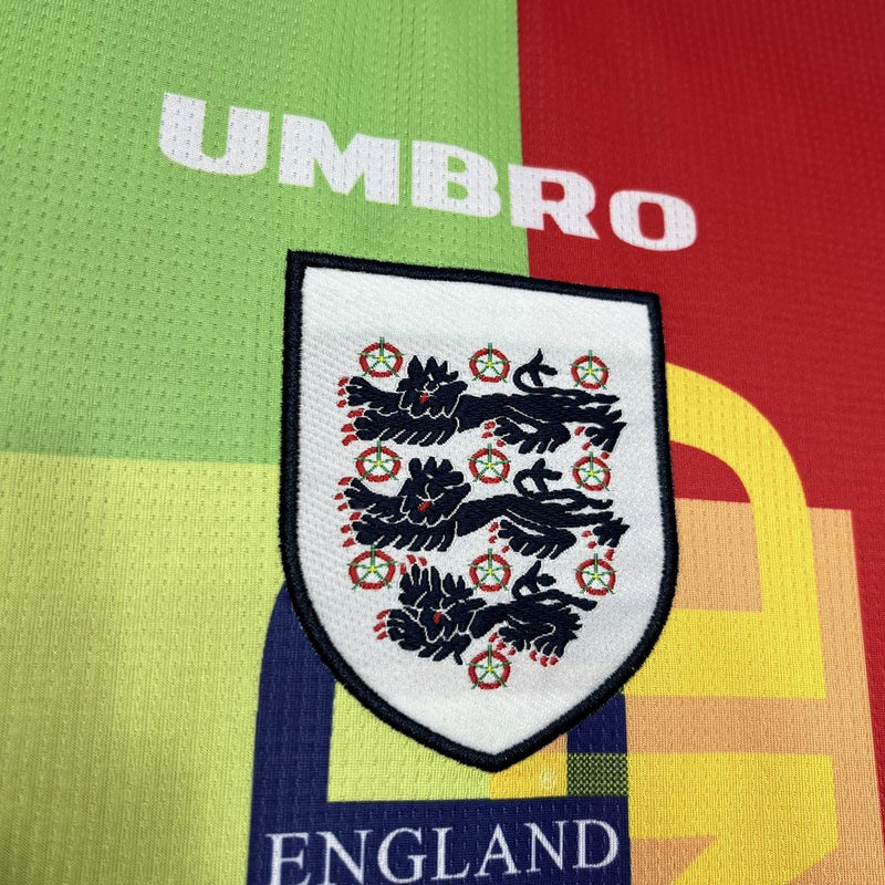 Camisa Retrô Manga Comprida Inglaterra 1996 Goleiro