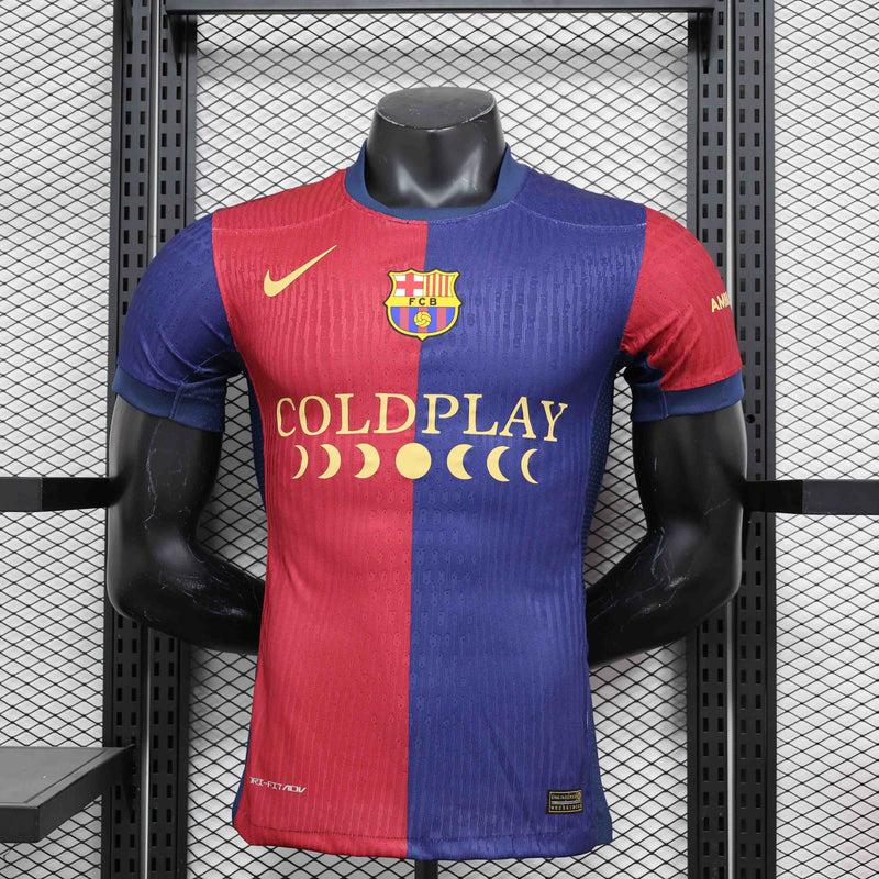 Camisa FC Barcelona 2024-25 Edição Coldplay Versão Jogador