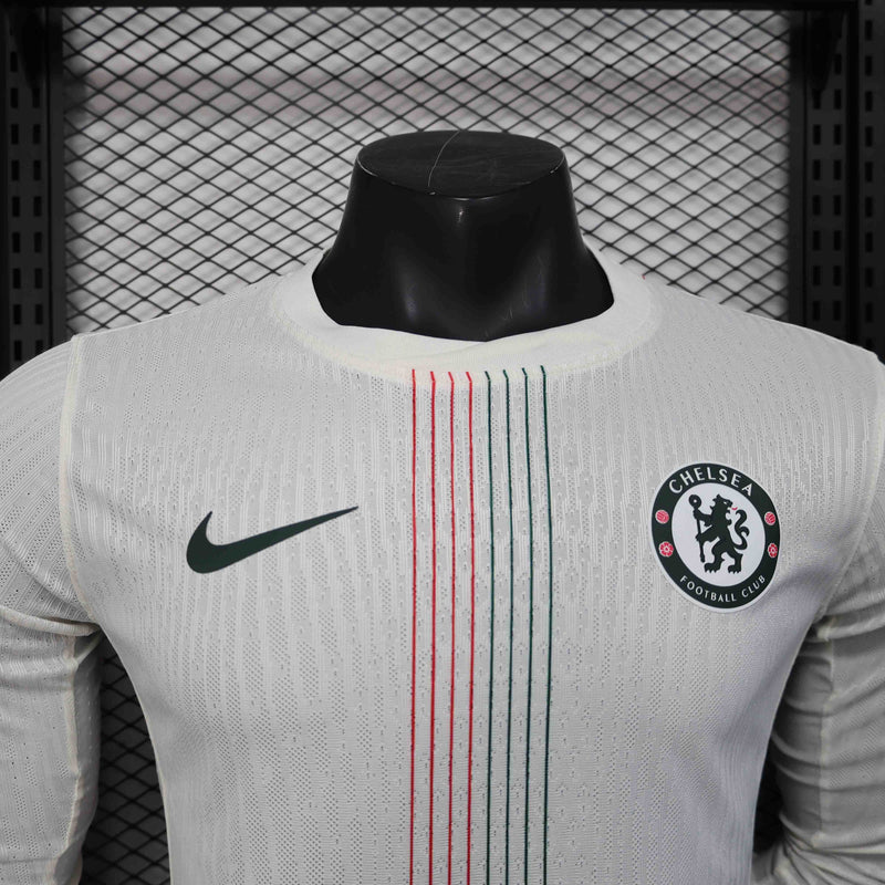 Camisa Manga Comprida Chelsea 2025-26 Away Versão Jogador
