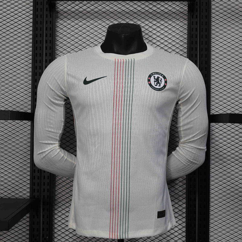 Camisa Manga Comprida Chelsea 2025-26 Away Versão Jogador