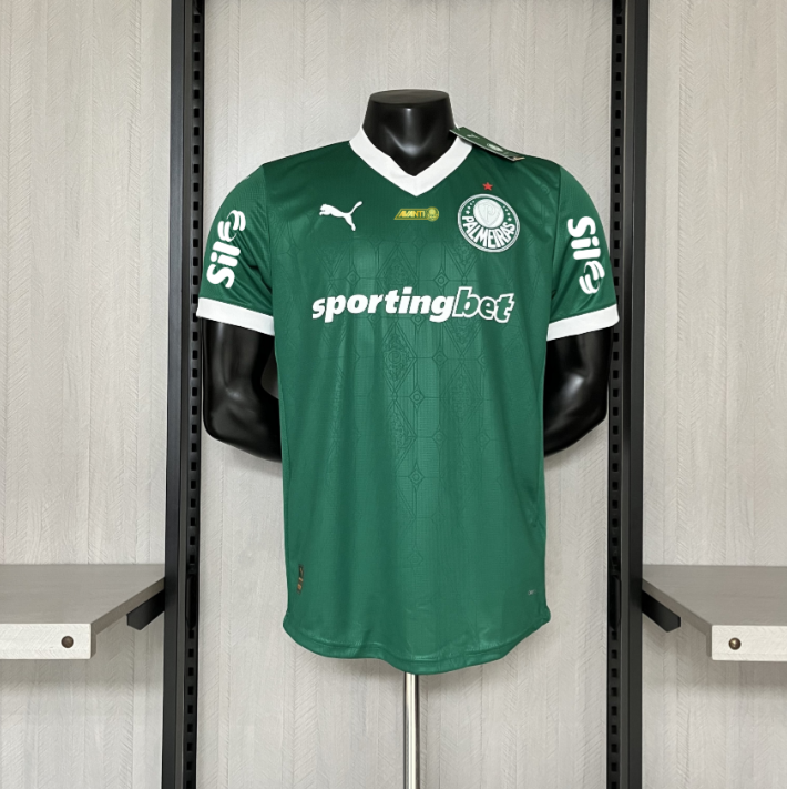 Camisa Palmeiras 2025-26 Home Versão Jogador Todos Patrocinadores