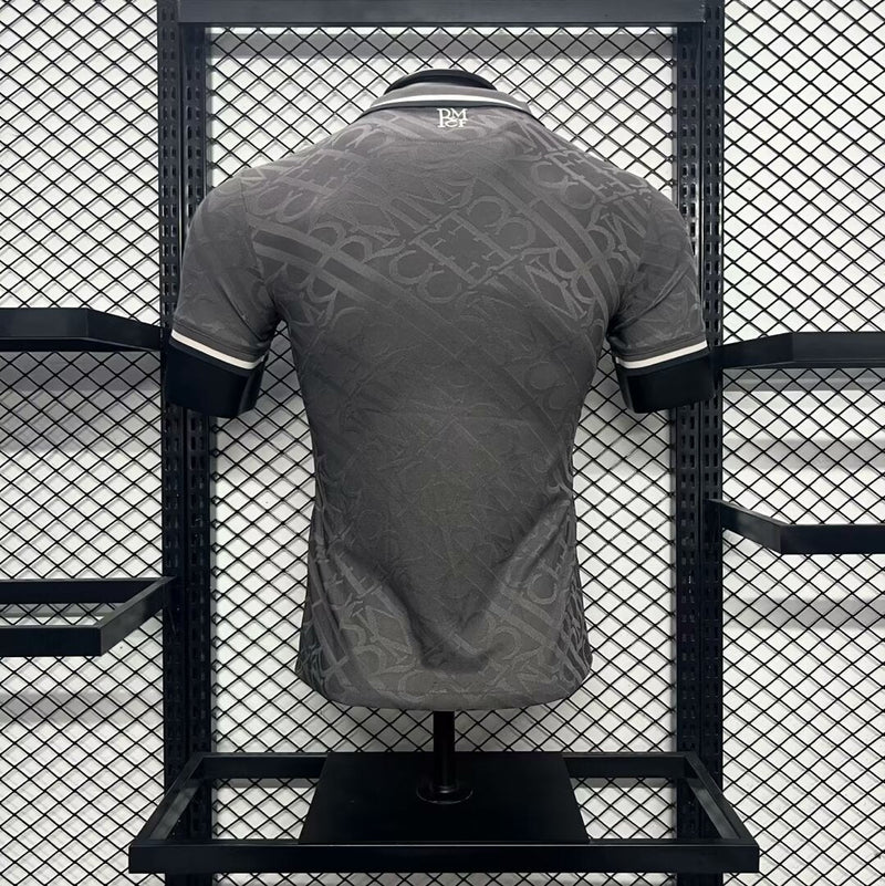 Camisa Real Madrid CF 2024-25 Away Preta Versão Jogador