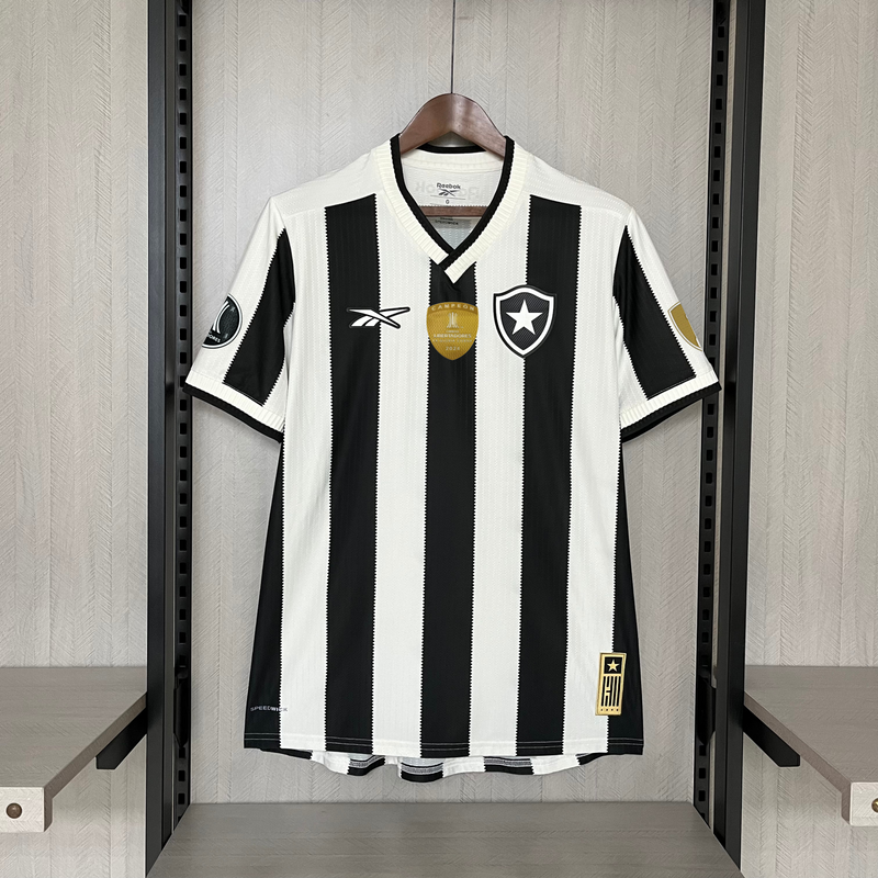 Camisa Botafogo 2024/25 Home "Patchs Campeão Libertadores"