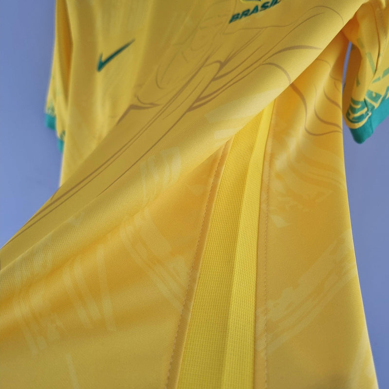 Camisa Seleção Brasil 2022/23 Amarelo Clássico - ResPeita Sports