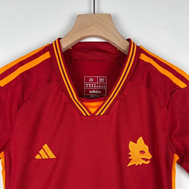 Conjunto Infantil AS Roma 2023/24 - Home