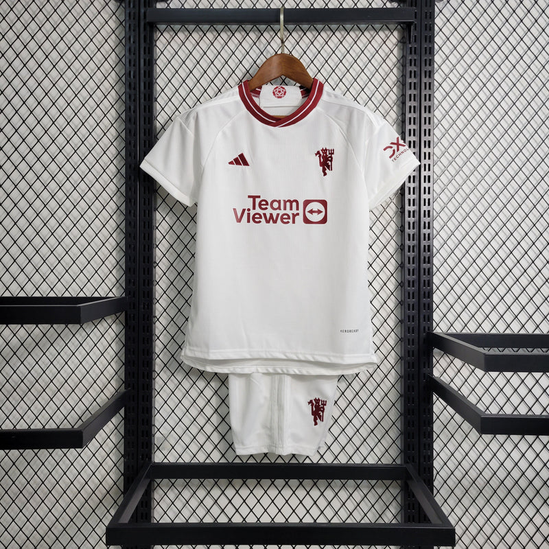 Conjunto Infantil Manchester United 2023/24 - Terceira