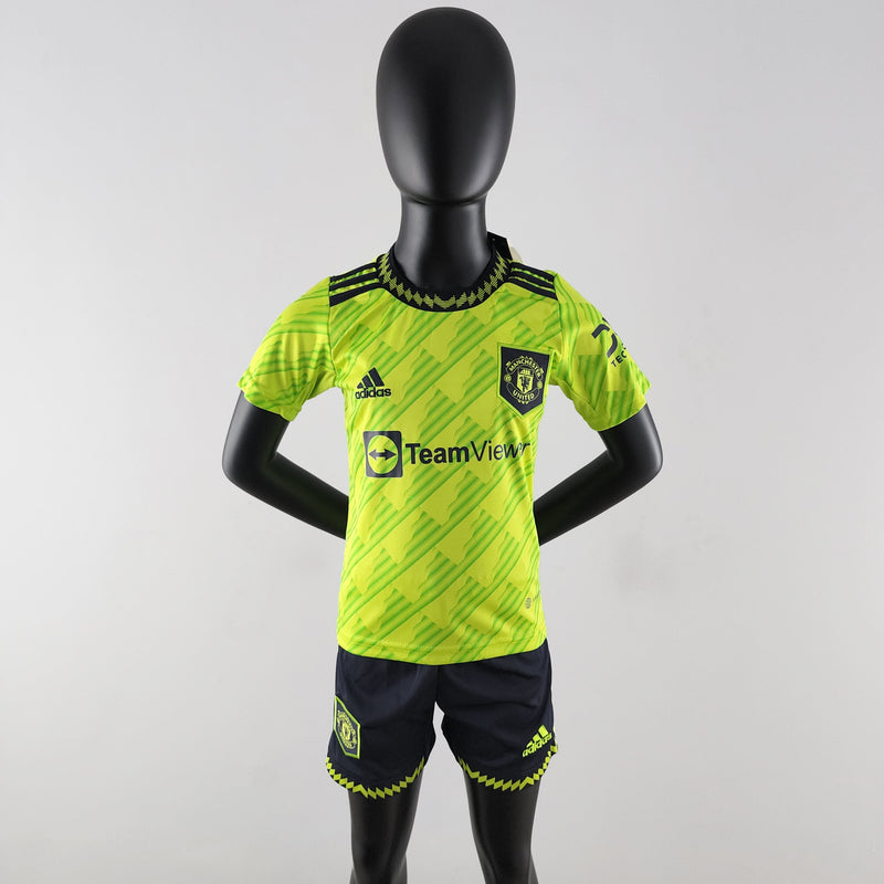 Conjunto Infantil Manchester United 2022/23 - Terceira