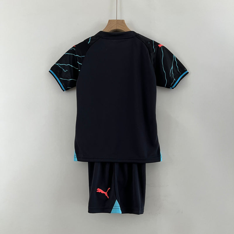 Conjunto Infantil Manchester City 2023/24 - Terceira