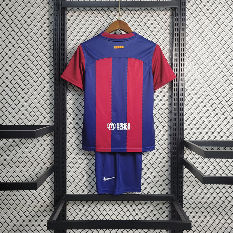 Conjunto Infantil Barcelona 2023/24 - Home