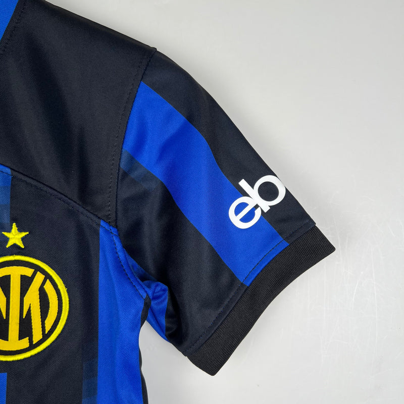 Conjunto Infantil Inter de Milão 2023/24 - Home