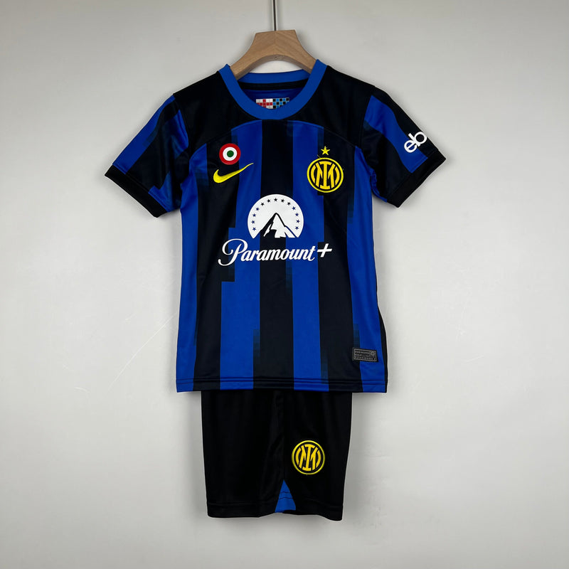 Conjunto Infantil Inter de Milão 2023/24 - Home